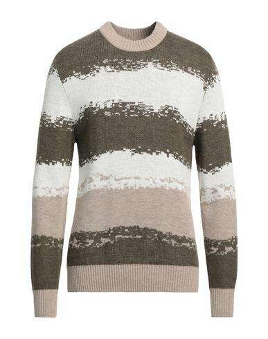 Havana & Co. Man Sweater Military green Acrylic, Viscose, Wool, Alpaca wool Cover