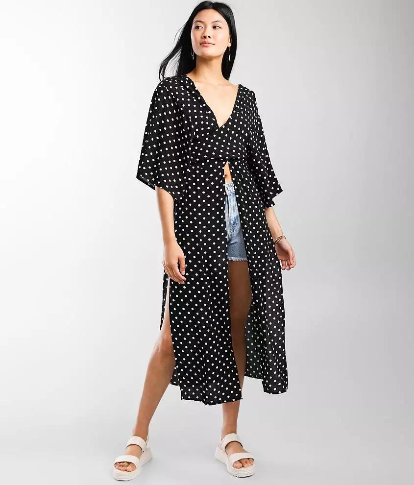 Hyfve Polka Dot Surplice Wrap Top Cover