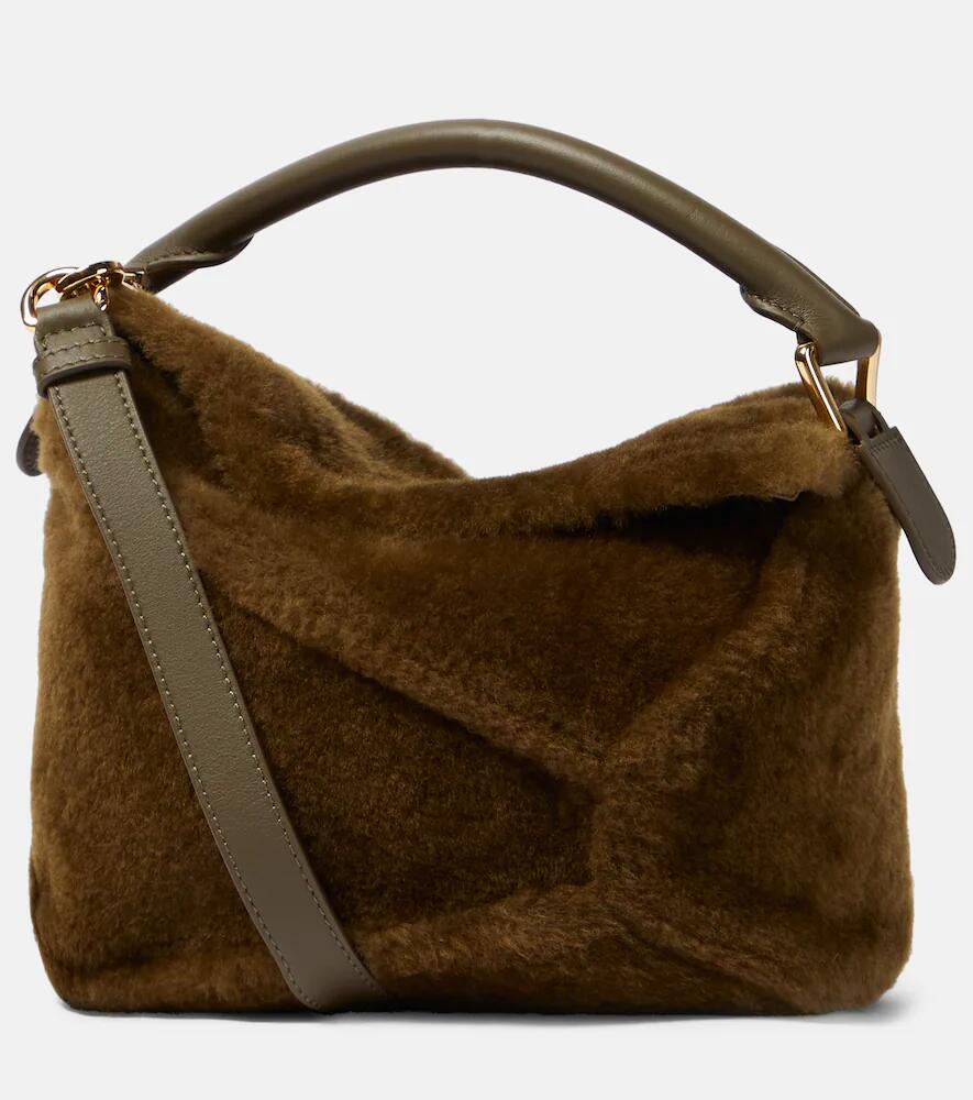 Loewe Puzzle Edge shearling shoulder bag Cover