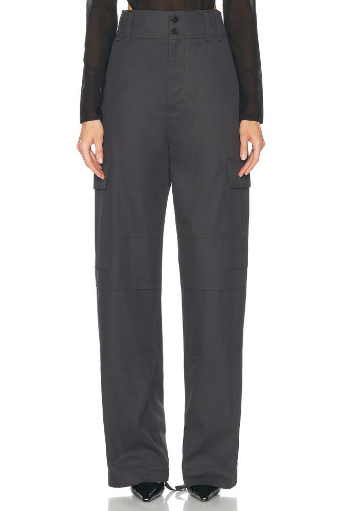 Saint Laurent Wide Leg Pant in Grey Cover