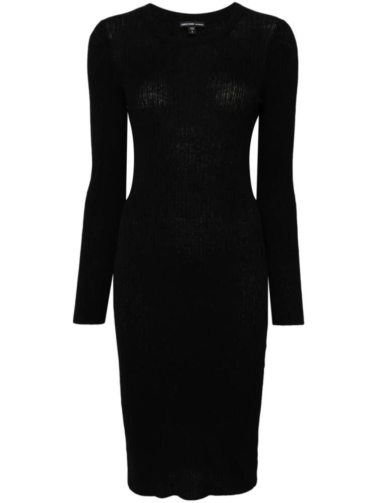 James Perse ribbed midi dress - Black Cover