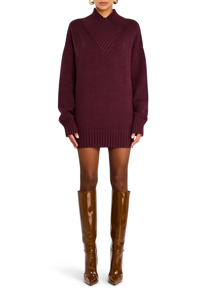 SER.O.YA Dessa Chunky Knit Sweater in Merlot Cover