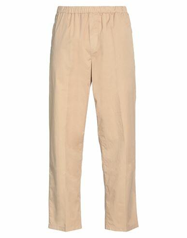 True Nyc Man Pants Beige Cotton, Elastane Cover