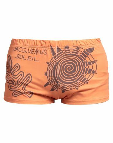 Jacquemus Man Swim trunks Orange Recycled polyester, Elastane, Polyester Cover