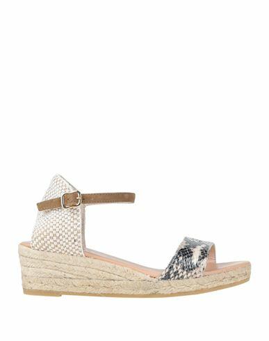 Gaimo Woman Espadrilles Beige Soft Leather, Textile fibers Cover