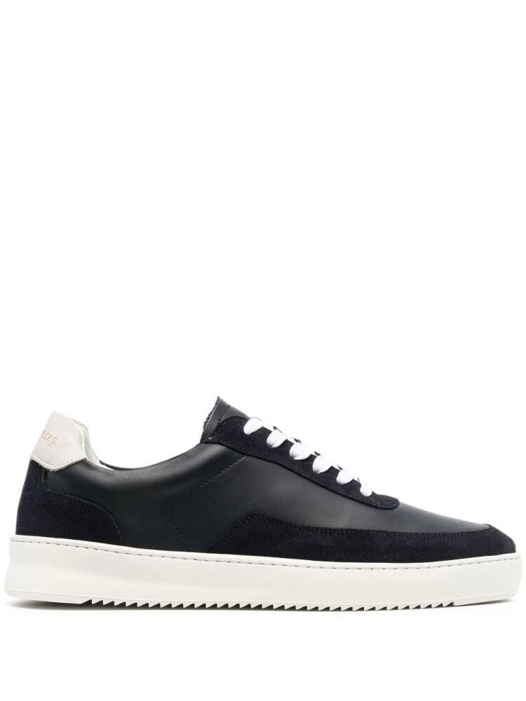 Filling Pieces low-top leather sneakers - Blue Cover