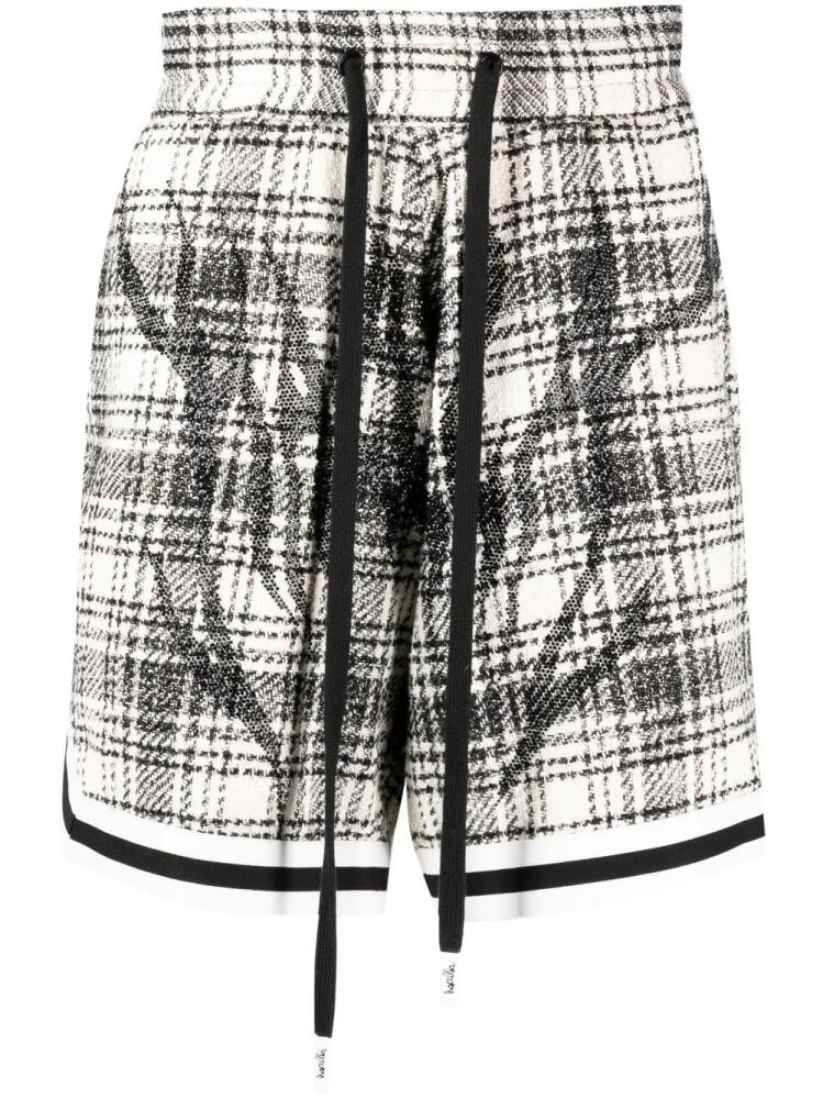 Haculla plaid-pattern tweed shorts - Black Cover