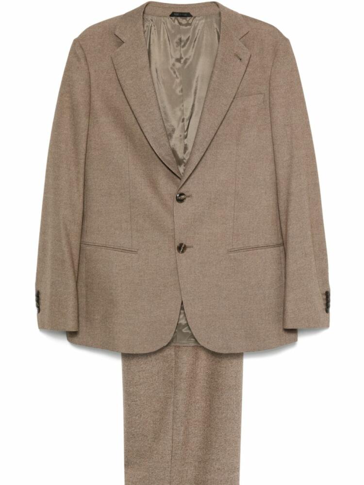 Giorgio Armani single-breasted suit - Brown Cover