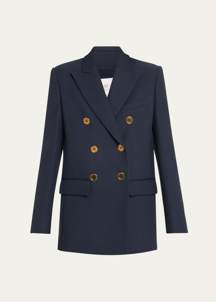 Michael Kors Collection Georgina Double-Breasted Blazer Cover