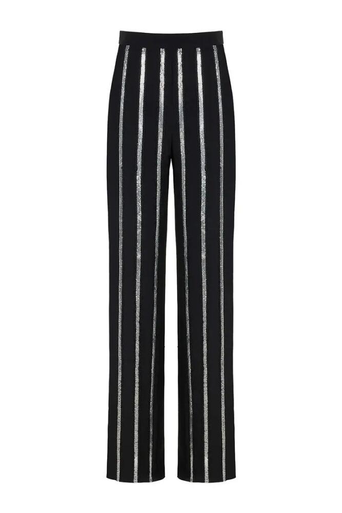 Nocturne Metallic Striped Pants in Black Cover