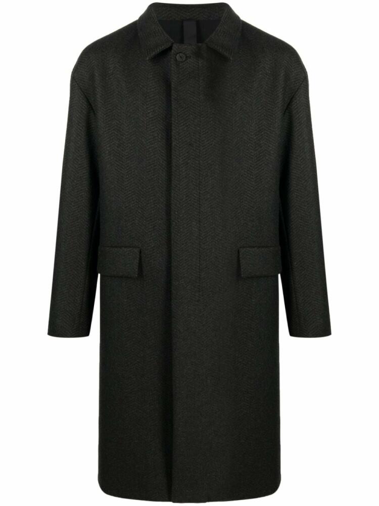 Hevo Cavallino single-breasted coat - Green Cover