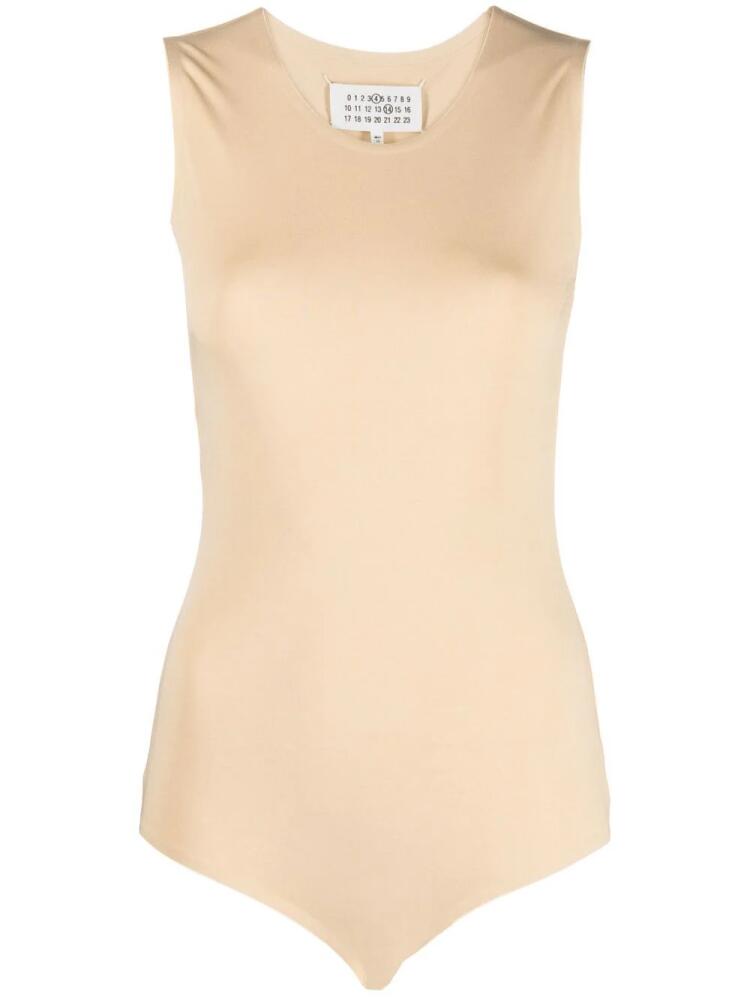 Maison Margiela round-neck sleeveless bodysuit - Neutrals Cover