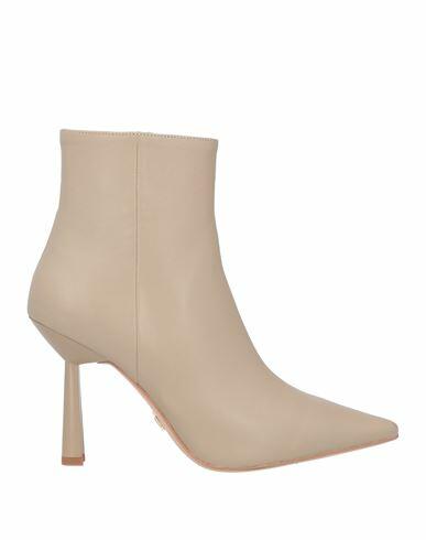 Lola Cruz Woman Ankle boots Khaki Soft Leather Cover