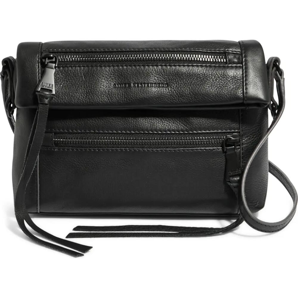 Aimee Kestenberg Crosstown Double Entry Leather Crossbody Bag in Black Cover