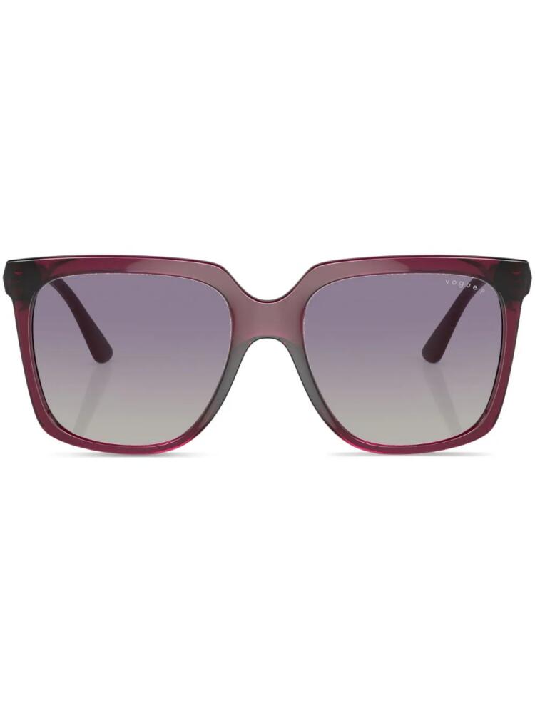 Vogue Eyewear translucent-design square-frame sunglasses - Red Cover