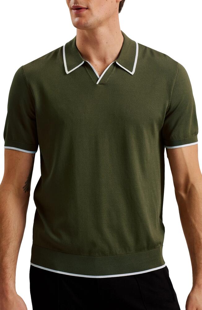 Ted Baker London Stortfo Stretch Polo in Olive Cover