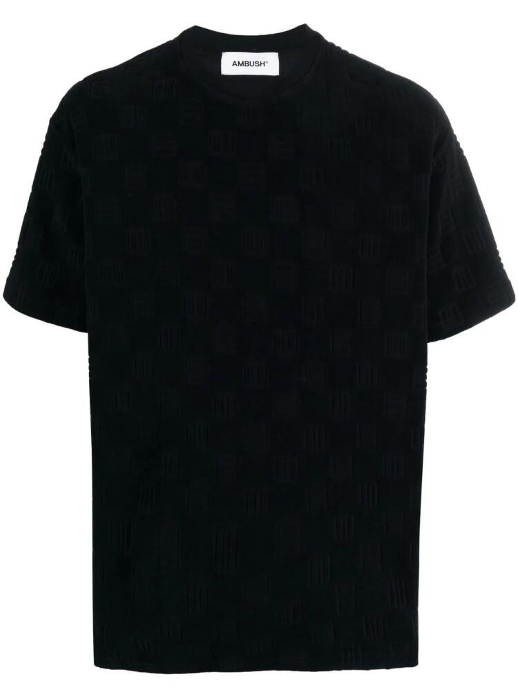 AMBUSH monogram chenille T-shirt - Black Cover