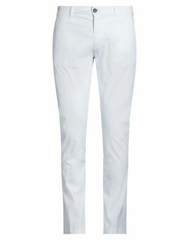 Costume National Man Pants White Cotton, Elastane Cover