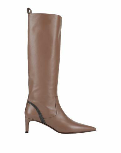 Brunello Cucinelli Woman Boot Brown Leather Cover