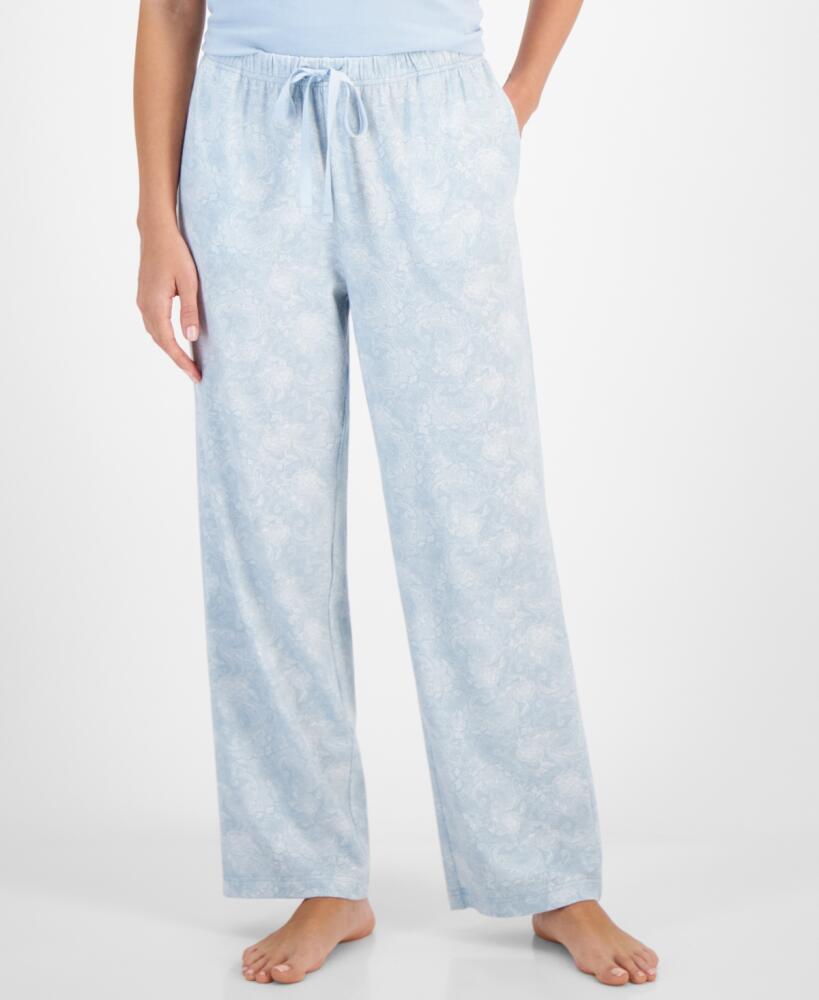 Charter Club Women's Printed Drawstring Pajama Pants, Created for Macy's - Stipple Paisley Cover