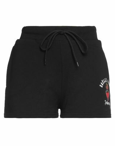 Gaëlle Paris Woman Shorts & Bermuda Shorts Black Cotton Cover