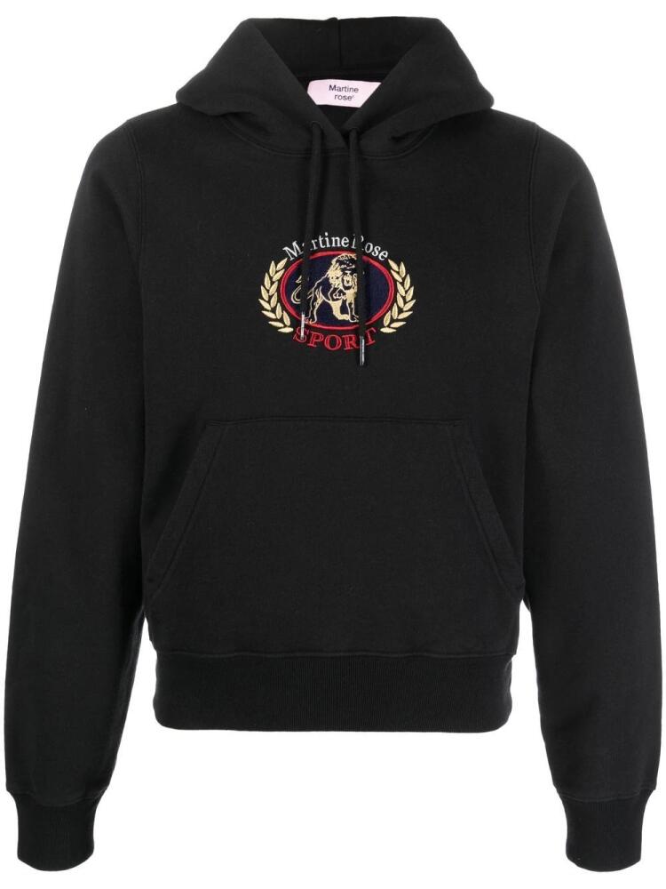 Martine Rose embroidered logo hoodie - Black Cover