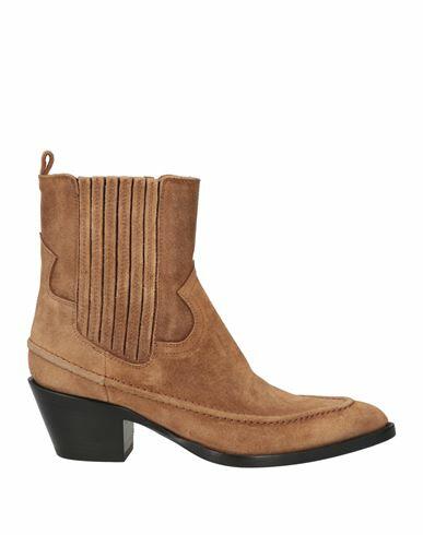 Buttero Woman Ankle boots Camel Leather Cover