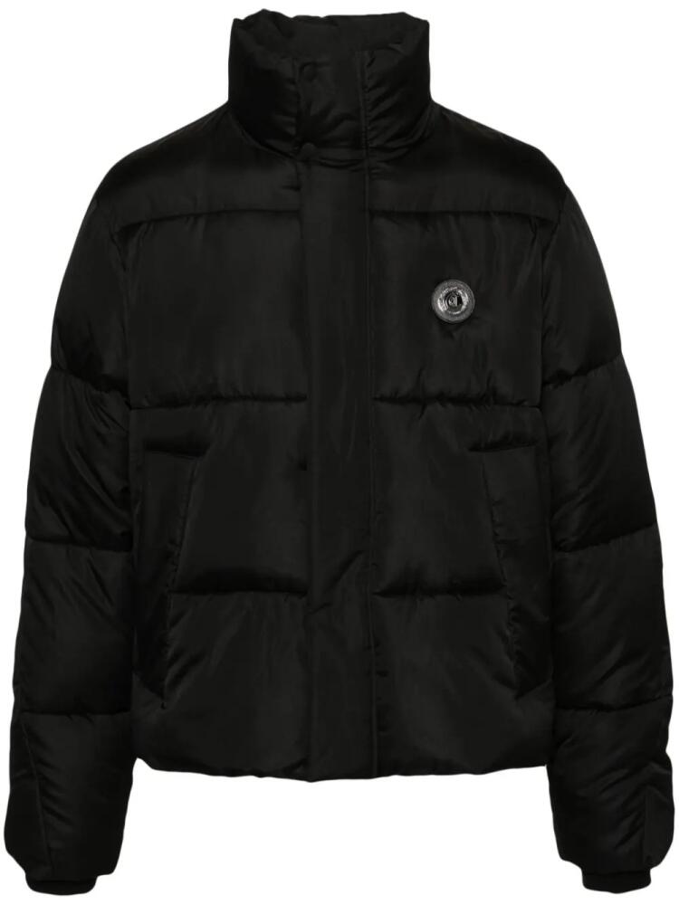 Just Cavalli appliqué-logo padded jacket - Black Cover