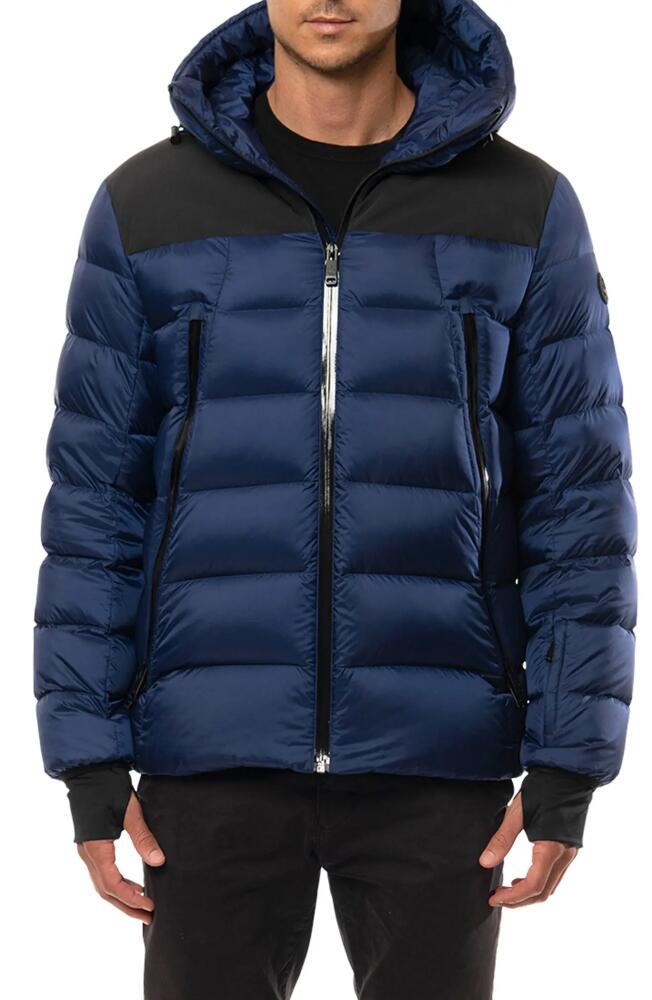 The Recycled Planet Company Recycled Down Puffer Coat in Deep Blue Cover