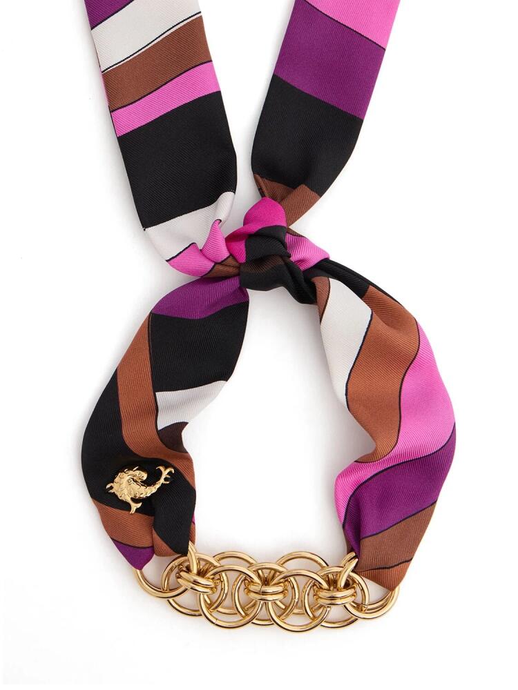 PUCCI Silk Twill Bandeau & Chain Bracelet Cover