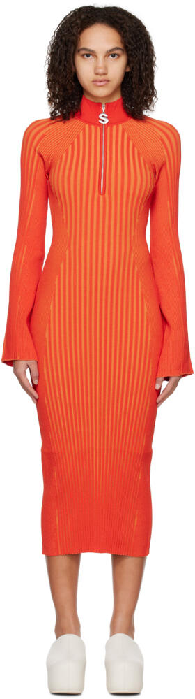 SIMONMILLER Orange Zumi Midi Dress Cover