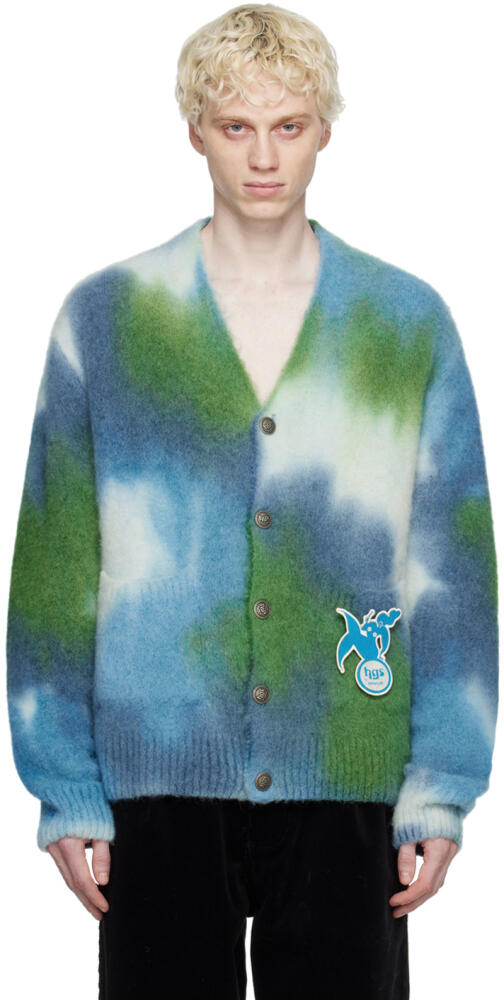 Howlin' Green & Blue DJ Harvey Edition Cardigan Cover