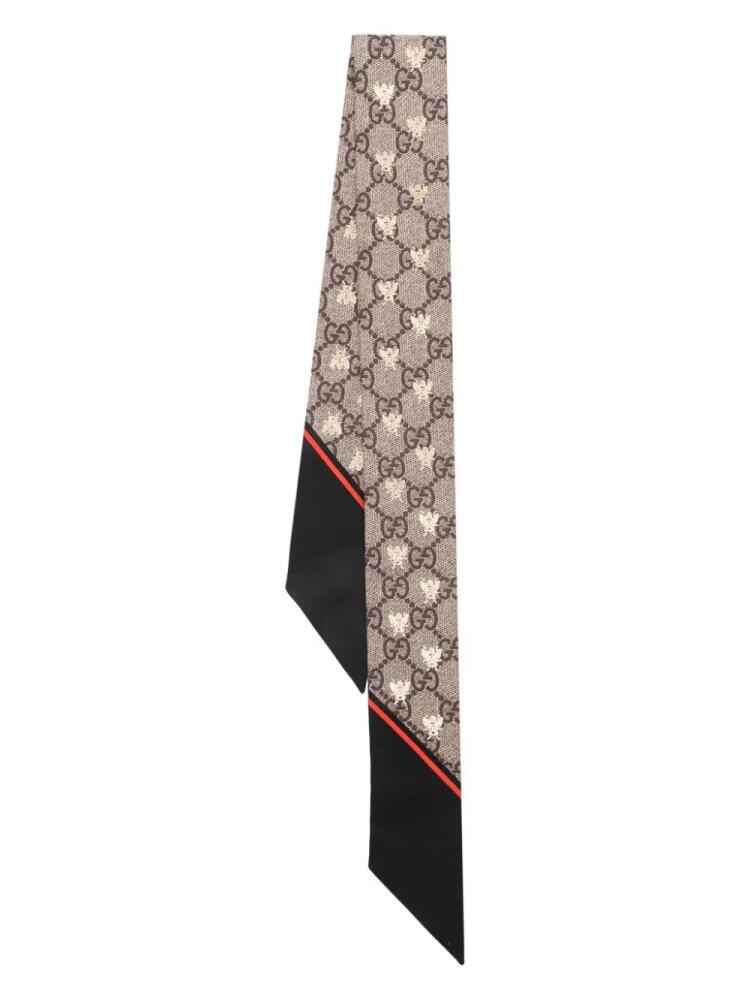 Gucci GG Bees neck tie - Neutrals Cover