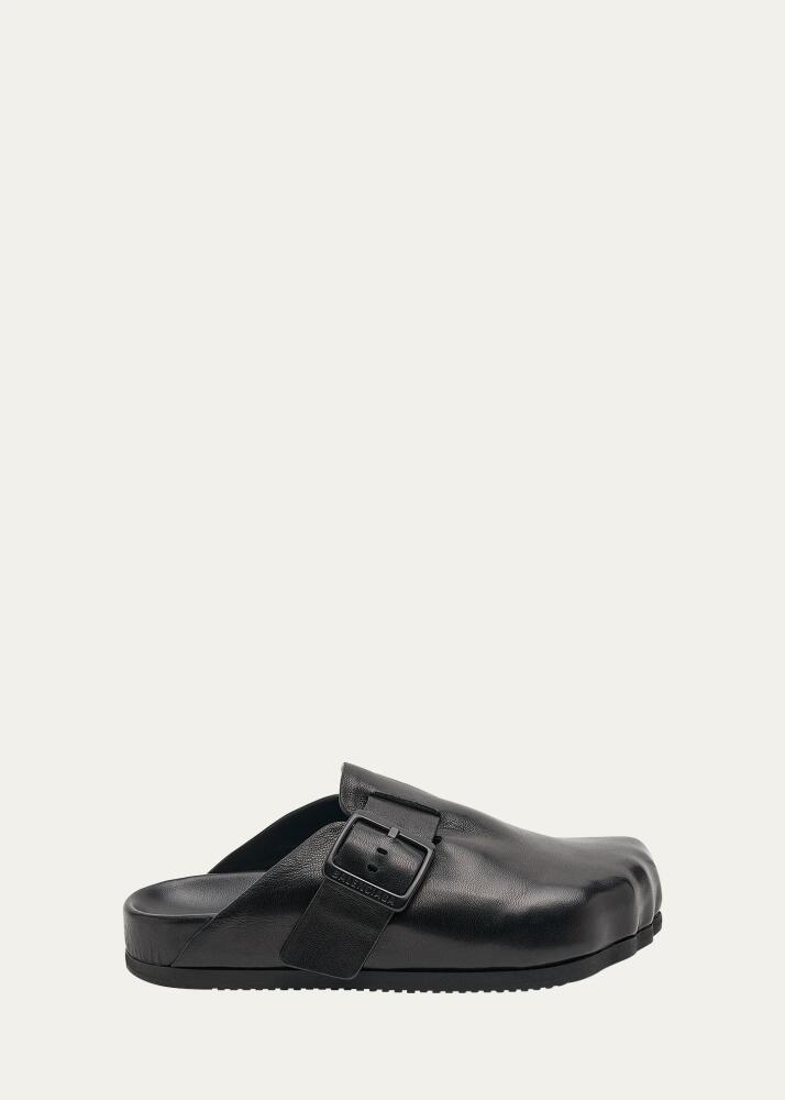 Balenciaga Men's Sunday Matte Calfskin Mules Cover