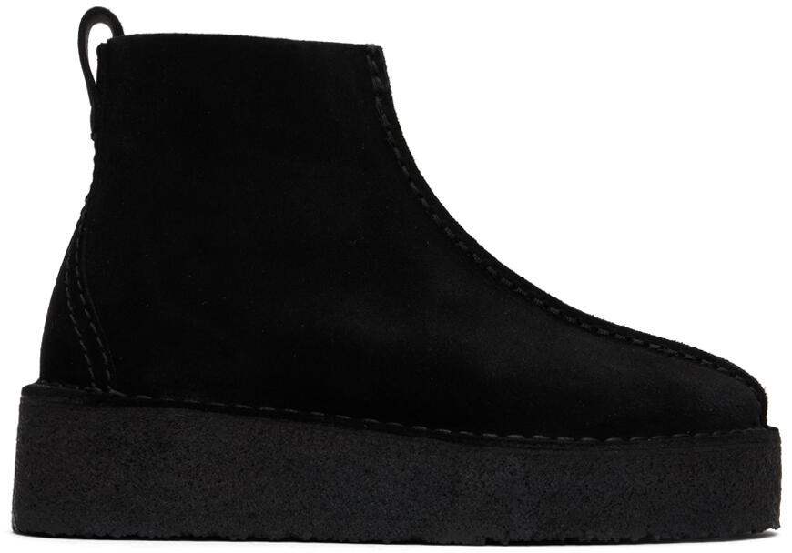 Clarks Originals Black Trek Wedge Boots Cover