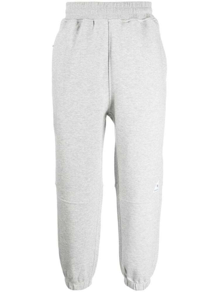 izzue logo-patch cotton-blend track pants - Grey Cover