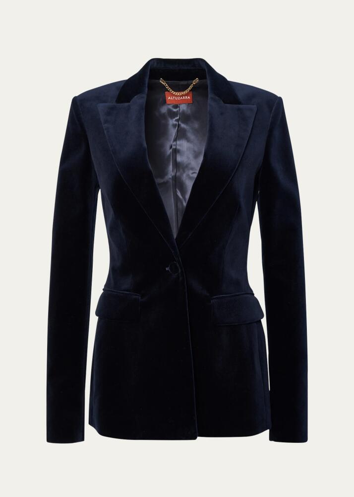 Altuzarra Beatty Velvet Tailored Jacket Cover