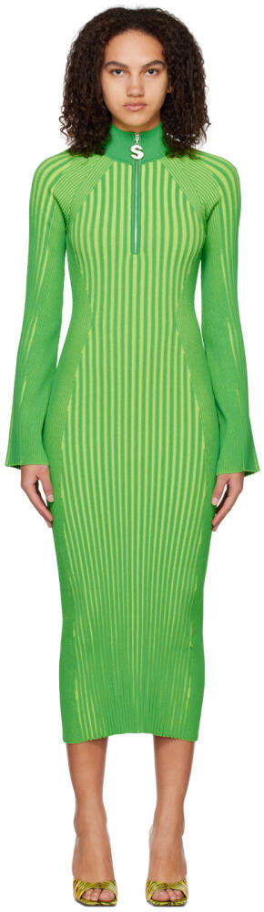 SIMONMILLER Green Zumi Midi Dress Cover