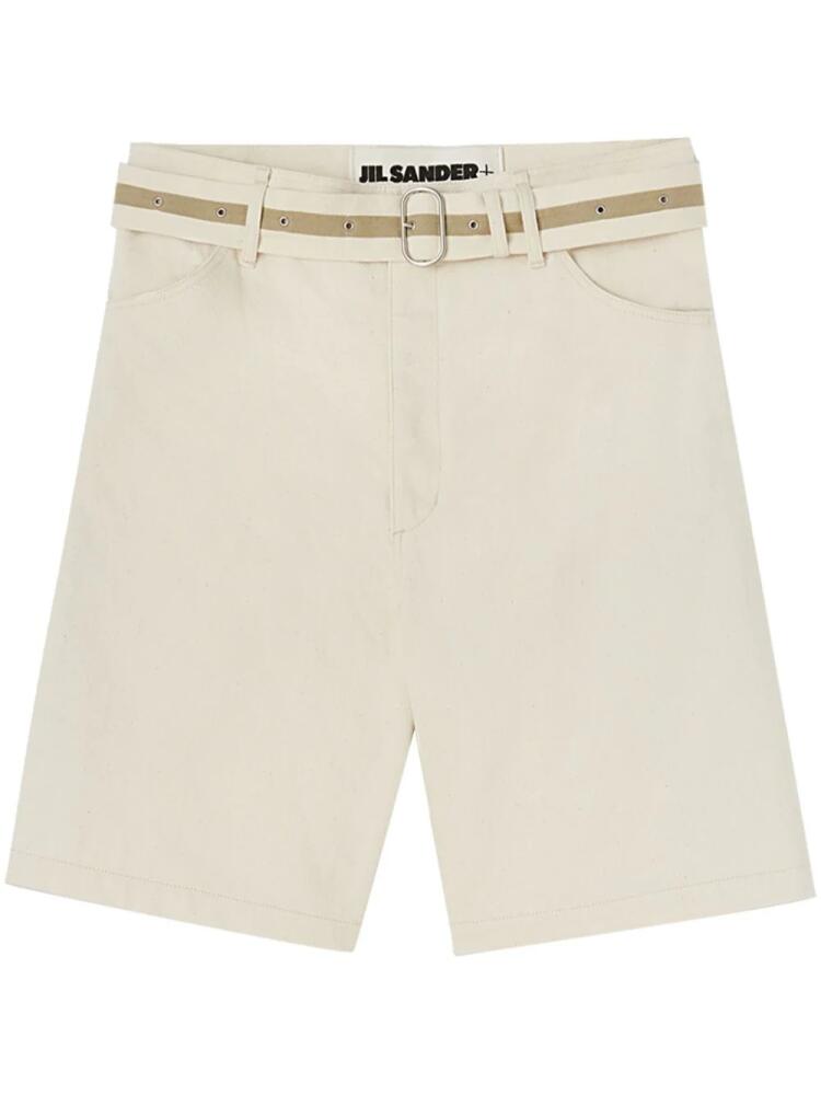 Jil Sander belted bermuda shorts - White Cover