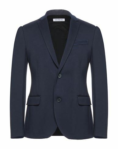 Bikkembergs Man Blazer Midnight blue Viscose, Polyamide, Elastane, Polyester Cover