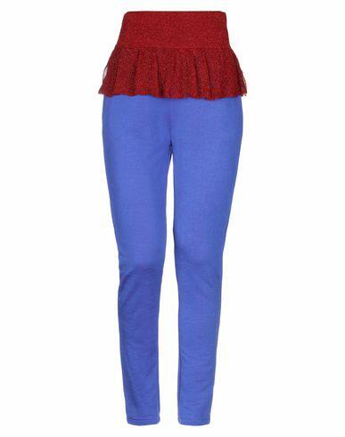 Brand Unique Woman Pants Bright blue Cotton, Polyester Cover