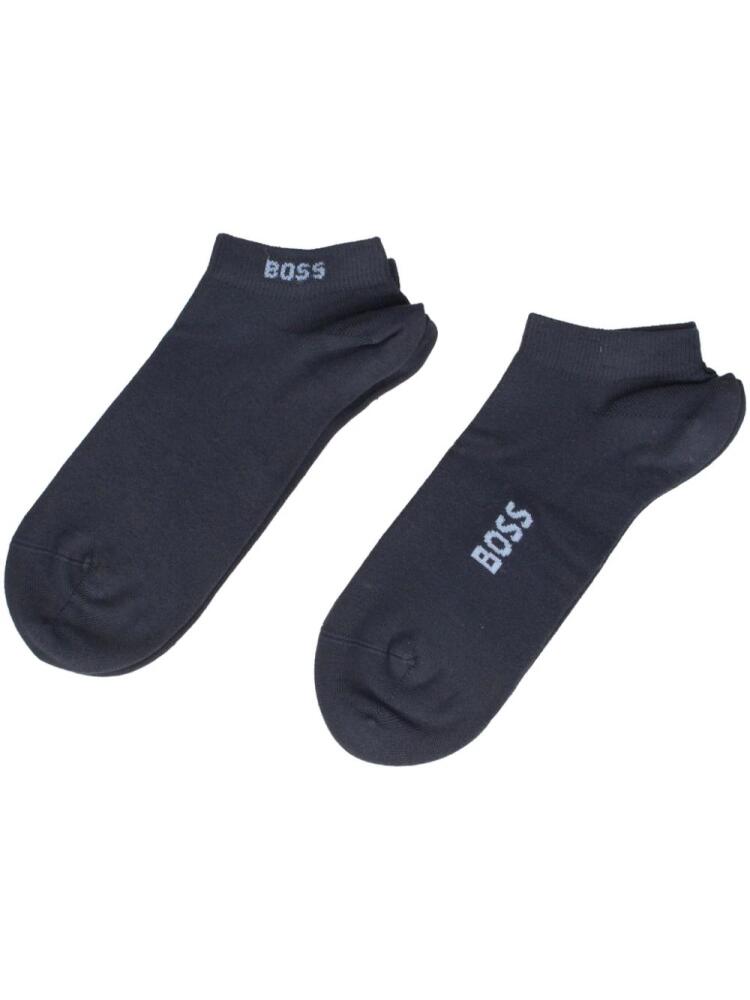 BOSS logo socks - Blue Cover