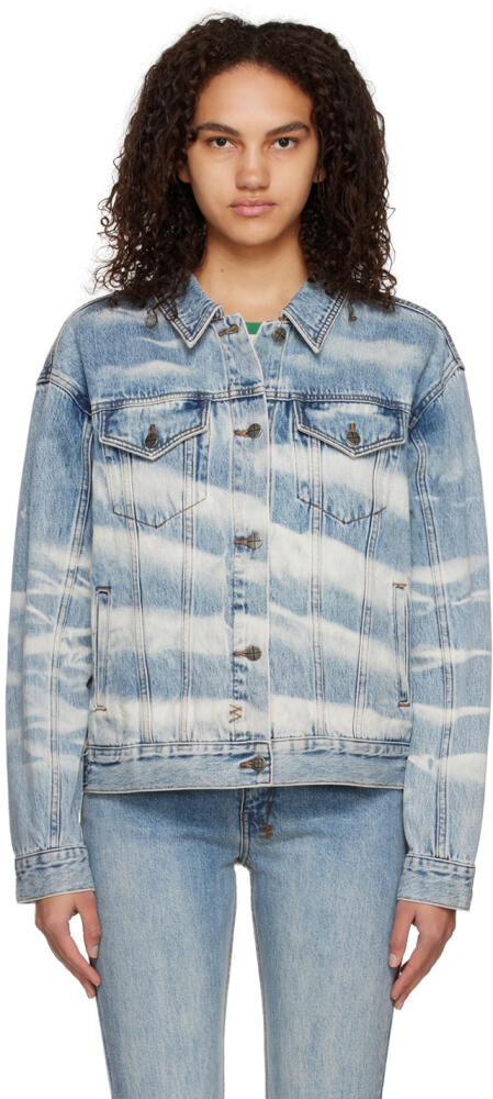 Ksubi Blue Strokes Denim Jacket Cover