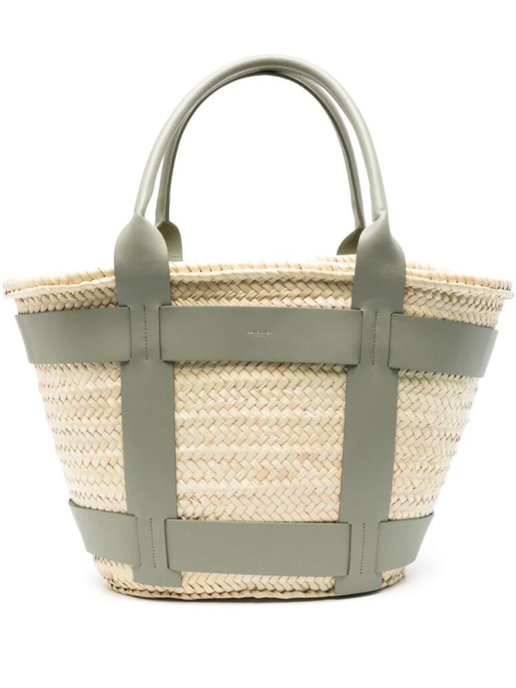 DeMellier The Maxi Santorini beach bag - Neutrals Cover