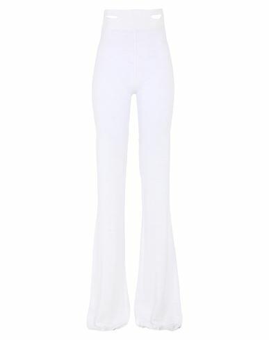 Just Cavalli Woman Pants White Viscose, Polyamide Cover