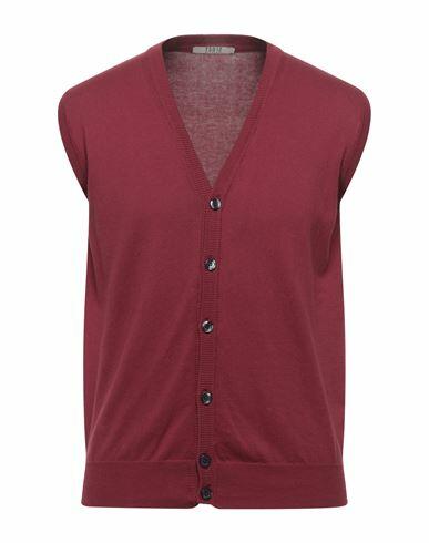 Tsd12 Man Cardigan Brick red Cotton Cover