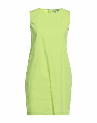 Emma & Gaia Woman Mini dress Acid green Cotton, Polyamide, Elastane Cover