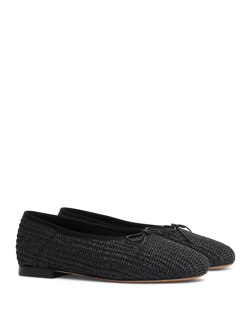 Mansur Gavriel Women's Dream Raffia Ballerina Flats Cover