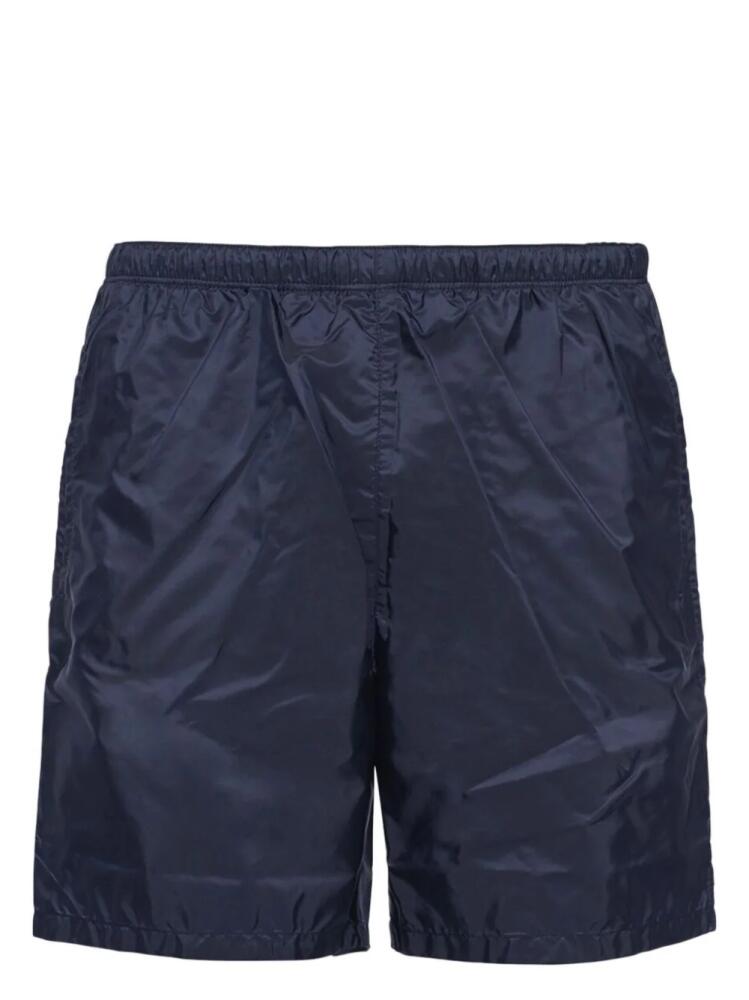 Prada logo-plaque swim shorts - Blue Cover