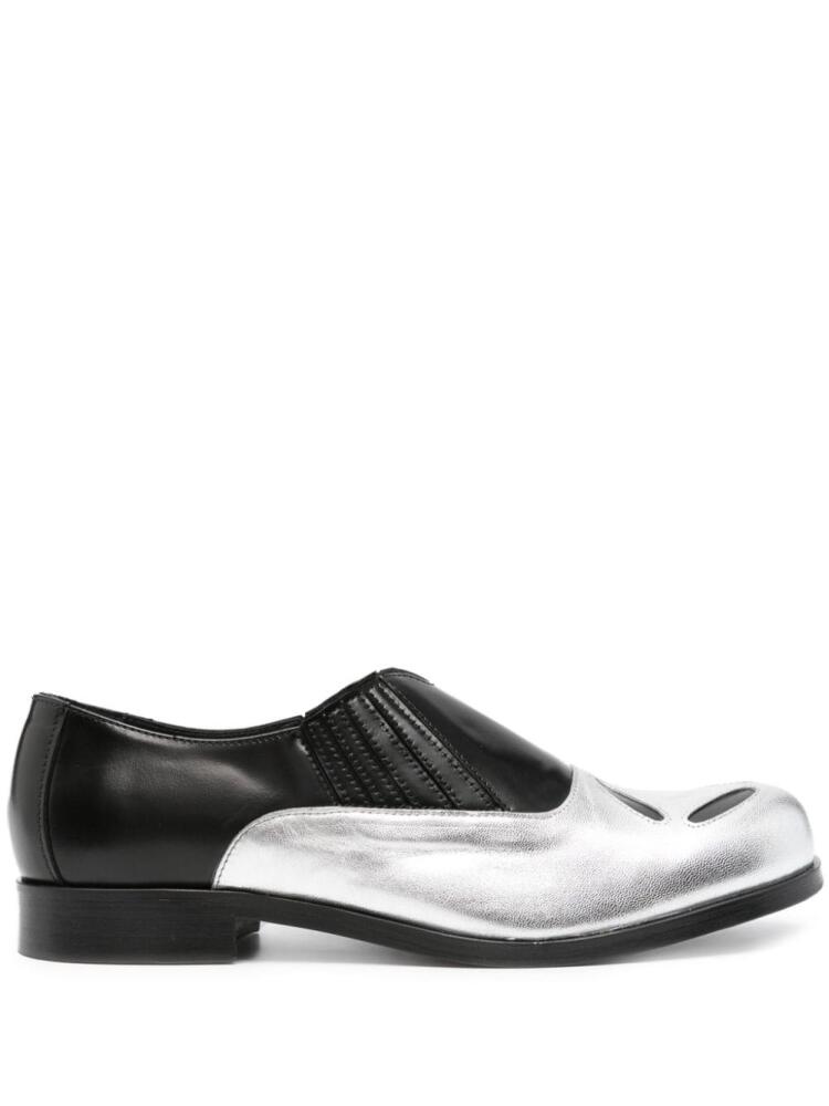 Stefan Cooke 4 Slashed leather loafers - Black Cover